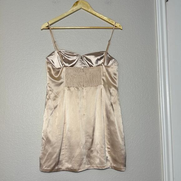 Retrofette Cosmo Mini Dress in Dusty Peach Champagne, Sexy, Revolve, Large NWT - Picture 5 of 14